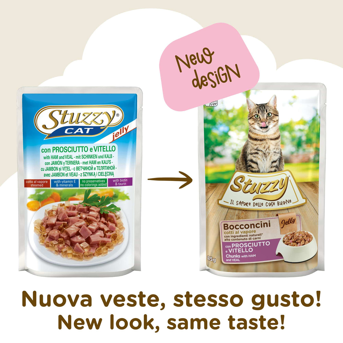 Pâtée chat Stuzzy Cat jambon et veau, sachet 85 g – image 2