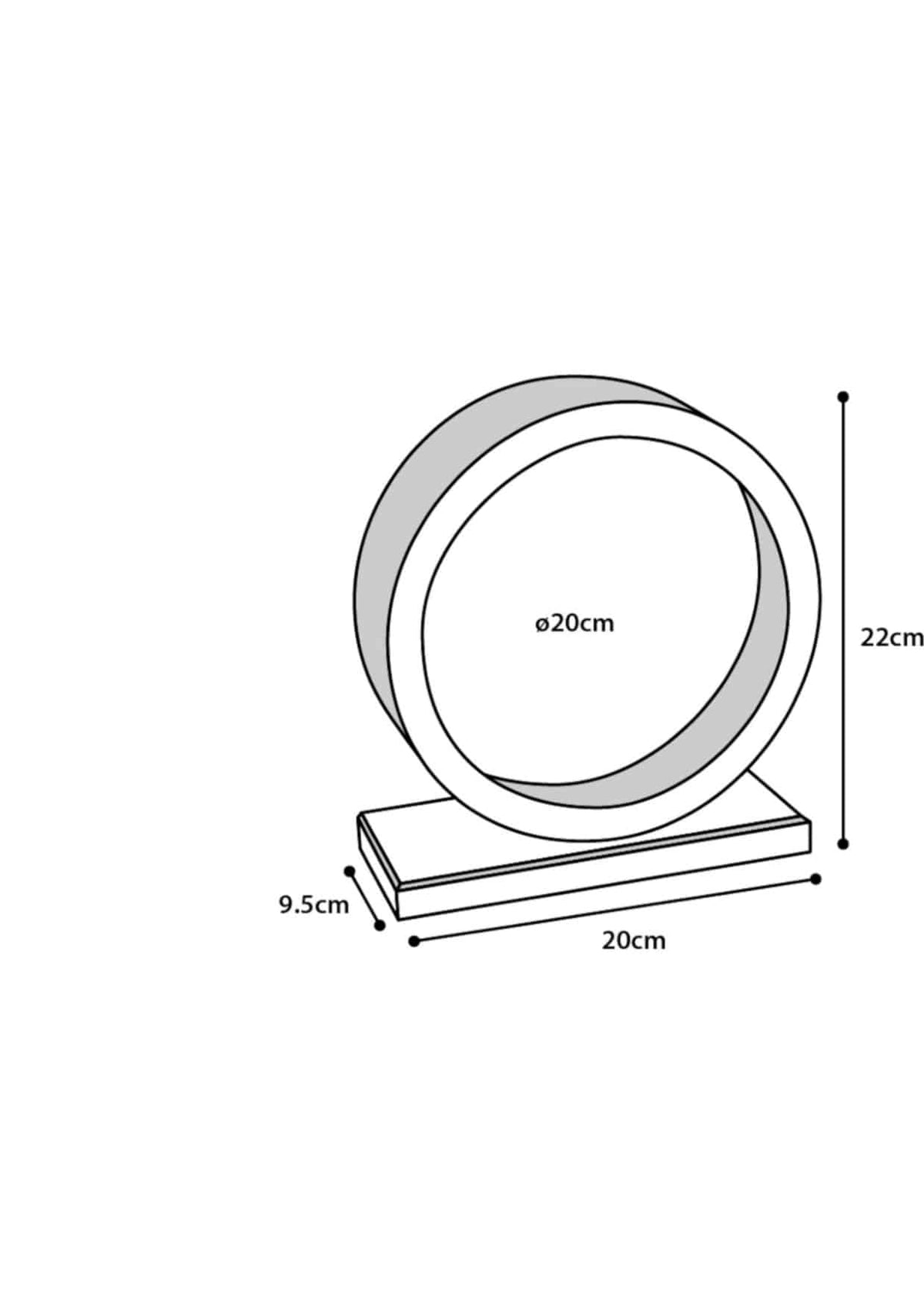 Roue en bois Danco pour rongeurs, 20 cm de diamètre – image 2