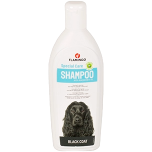 Shampoing chien poil foncé Flamingo à l’huile de macadamia
