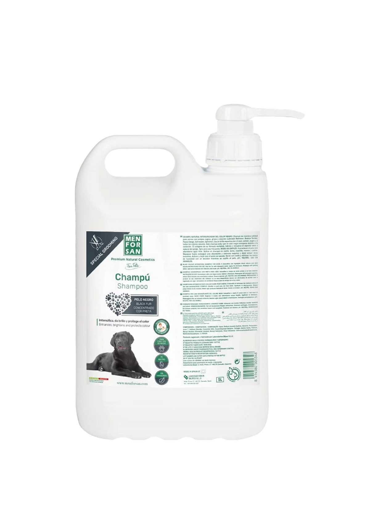 Shampoing chien poil noir Menforsan