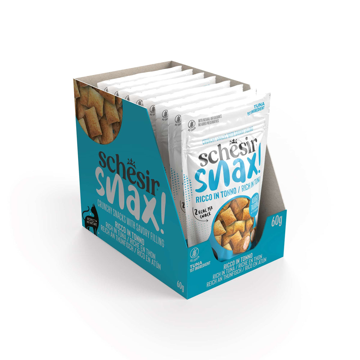 Schesir Snax friandises thon pour chat, 60 g – image 2