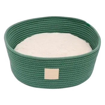 Panier corbeille en corde pour chat FuzzYard Life Myrtle Green
