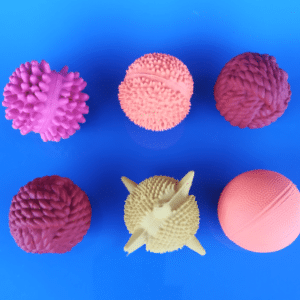 Assortiment de balles en latex, 7 cm (9 pièces)