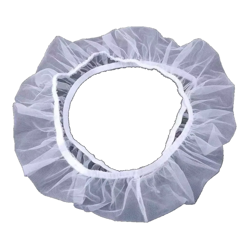 Jupe de cage en filet élastique pour oiseaux, blanche