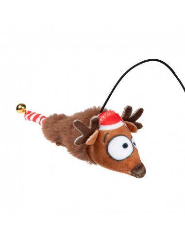 Canne à pêche de Noël pour chat FuzzYard Run Away Reindeer