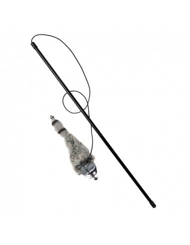 Canne à pêche pour chat avec peluche FuzzYard Yeetz Run Along Racoon
