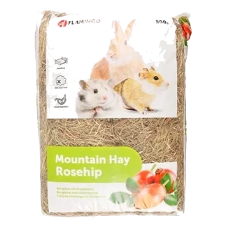 Foin de montagne à l’églantier pour rongeurs, 500 g