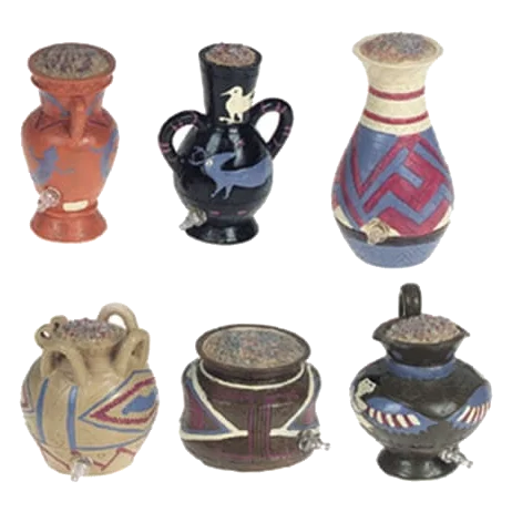 Jarres décoration aquarium, 6 pièces