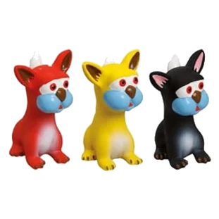 Grand chat en vinyle jouet pour chien, 15 cm