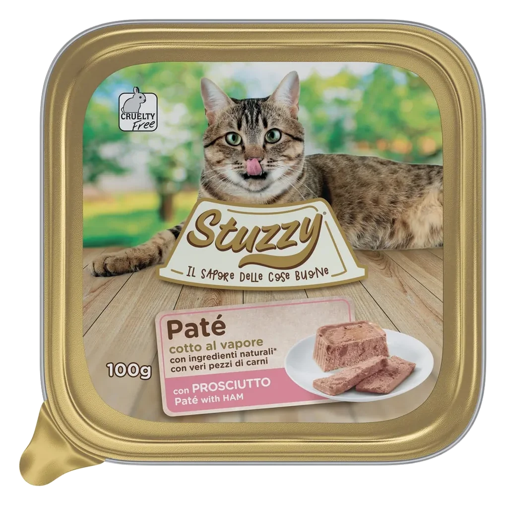 Pâtée chat Mister Stuzzy Cat jambon, barquette 100 g