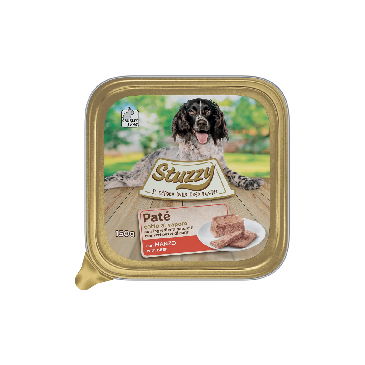 Pâtée chien Mister Stuzzy Dog bœuf, barquette aluminium