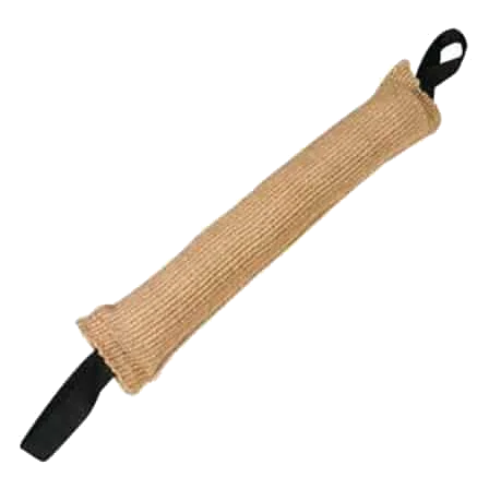 Boudin en sisal avec poignée pour chien, taille L, 60 cm