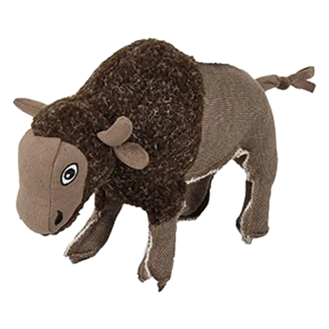 Peluche chien buffle sonore, 23 cm