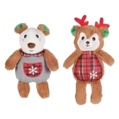 Peluche de Noël oursons sonores Flamingo pour chien