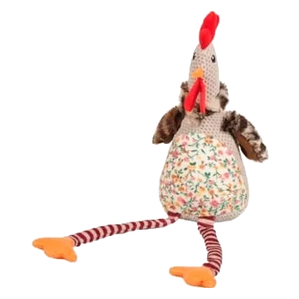 Peluche poulet Macy 24 cm pour chien