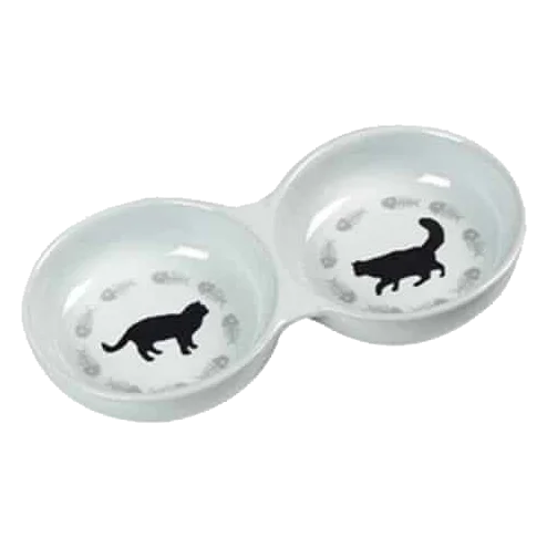 Gamelle double pour chat