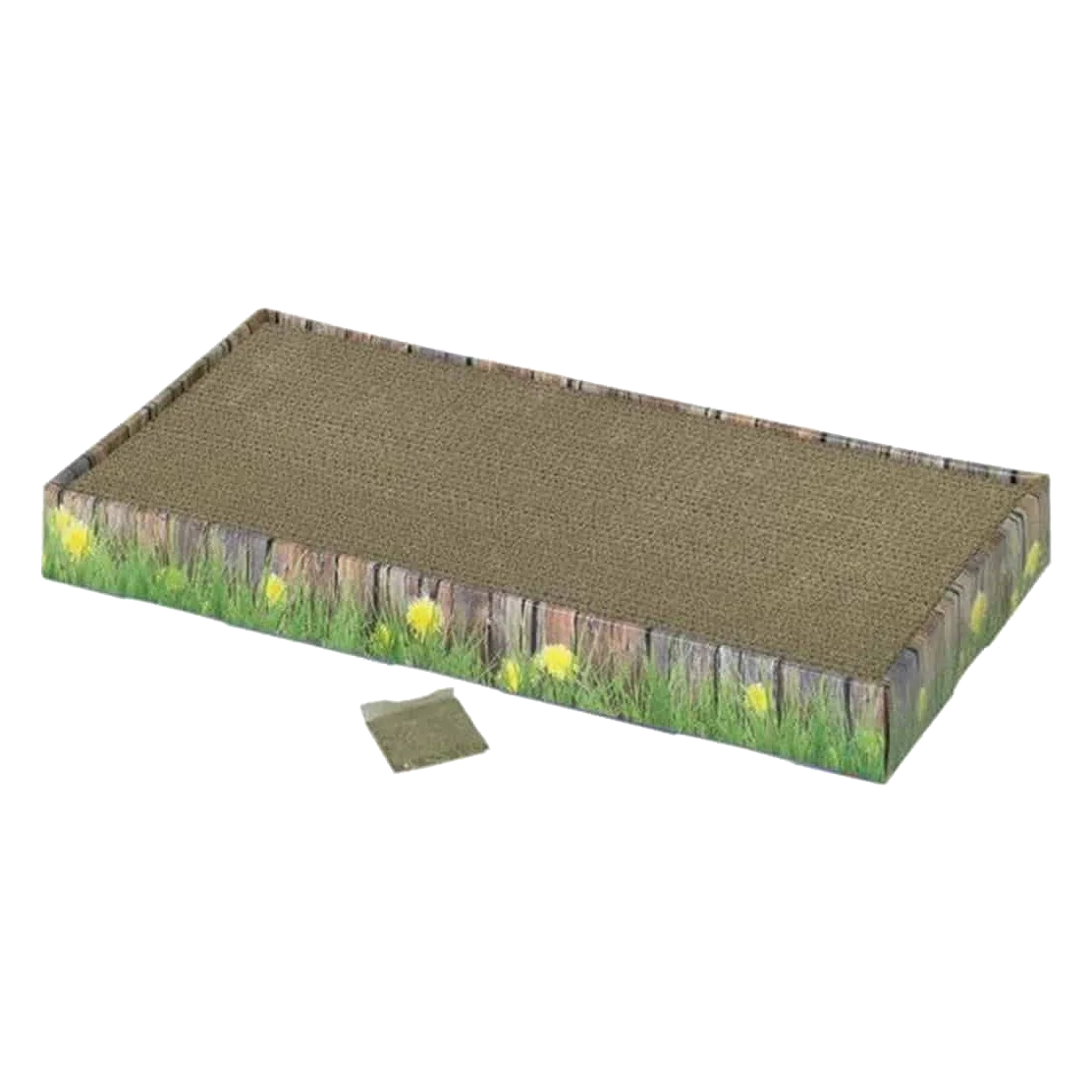 Grand griffoir en carton pour chat, 48 × 25 × 5 cm
