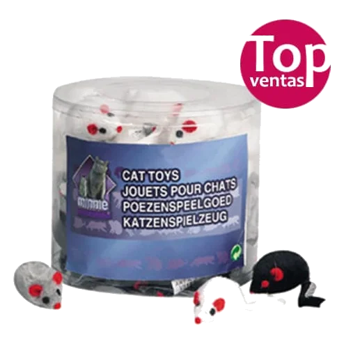 Souris en peluche pour chat