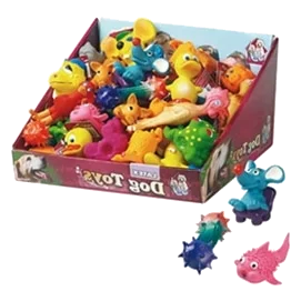 Jouets en latex assortis pour chien