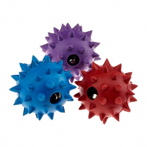 Balle pour chien Classic Rubber Spike Ball with Bell Small 50 mm