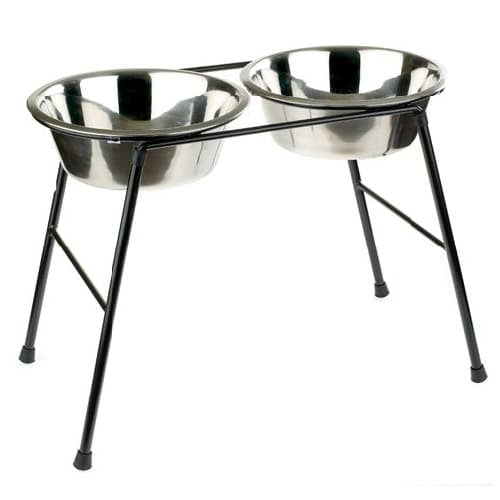 Support surélevé avec gamelle Classic High Stand with 2 × 2500 ml Dish