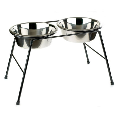 Support surélevé avec gamelle Classic High Stand with 2 × 4000 ml Dish