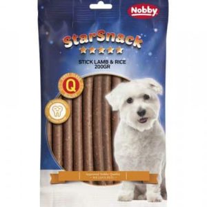 Bâtonnets tendres agneau et riz Nobby, 200 g