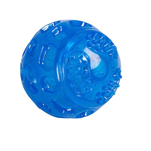 Balle lumineuse LED en TPR pour chien 7,5 cm