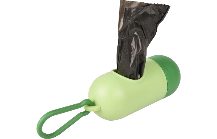 Distributeur de sacs à crotte avec mousqueton