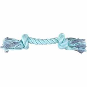 Corde à nœuds verte pour chien