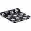 Couverture polaire Esma noire motif pattes, 100 × 150 cm