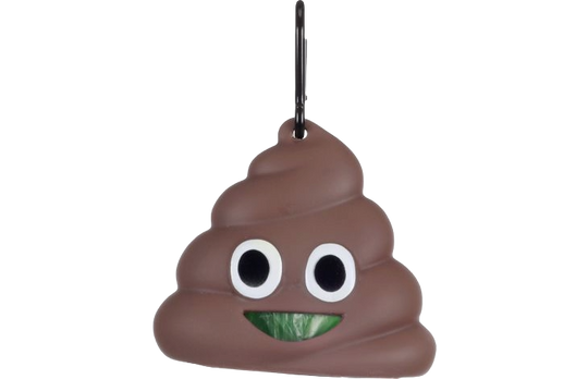 Distributeur de sacs Droppie en caoutchouc souple avec attache