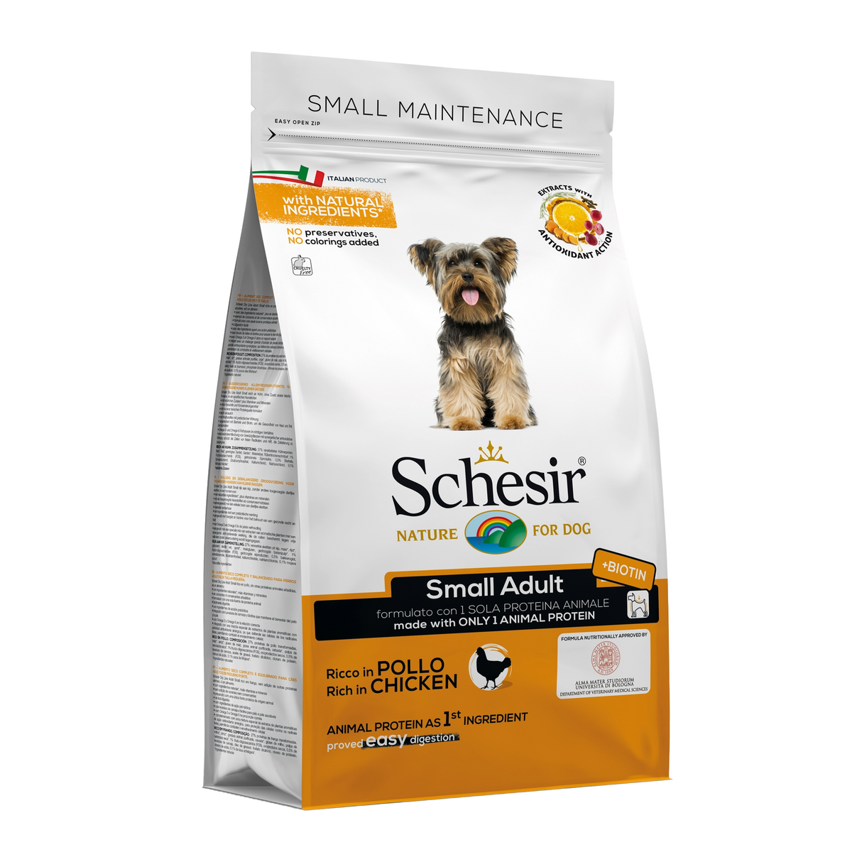 Croquettes chien Schesir Small Entretien poulet, 2 kg