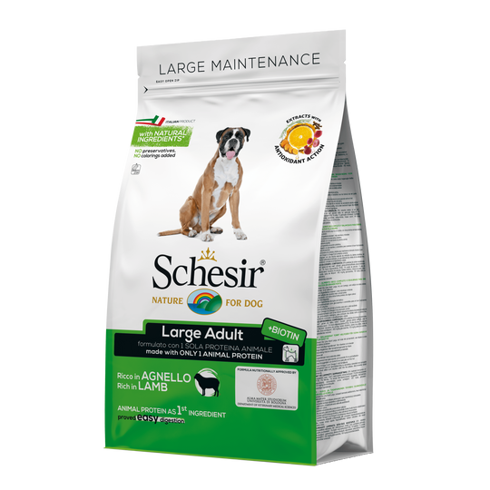 Croquettes chien Schesir Large agneau, 3 kg