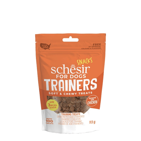 Schesir Snack Trainers friandises d'éducation poulet, 113 g
