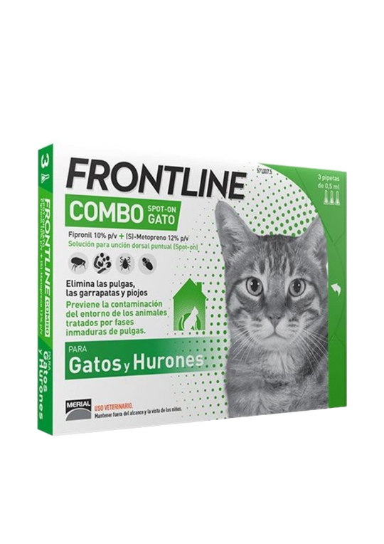 Frontline Combo pipettes pour chat et furet, 3 × 0,5 ml