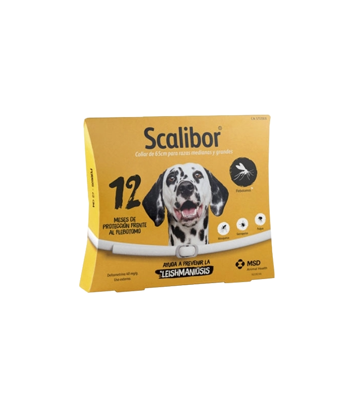 Collier antiparasitaire pour grand chien Scalibor 65 cm