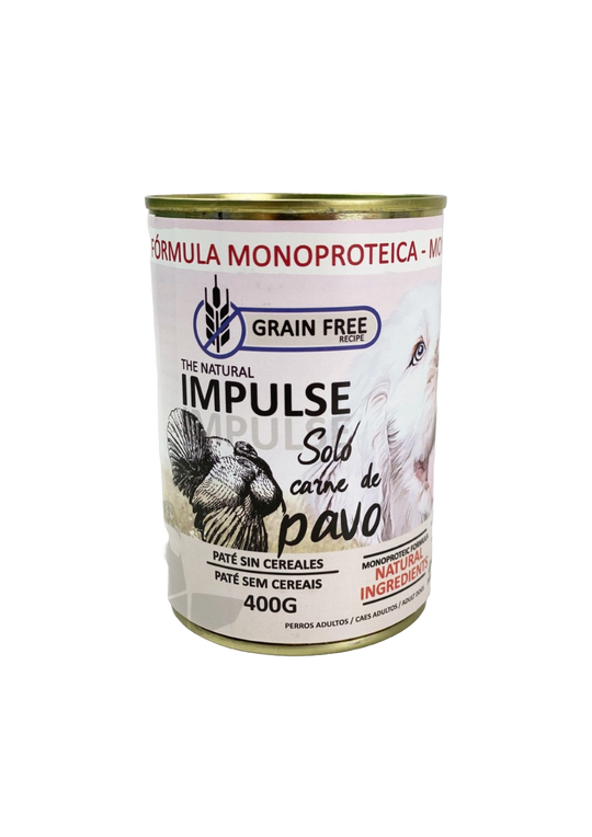 Pâtée chien Natural Impulse à la dinde, boîte 400 g