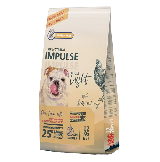 Croquettes chien Impulse Light, 12 kg