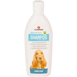Shampoing chien poil long Flamingo à l'huile de macadamia