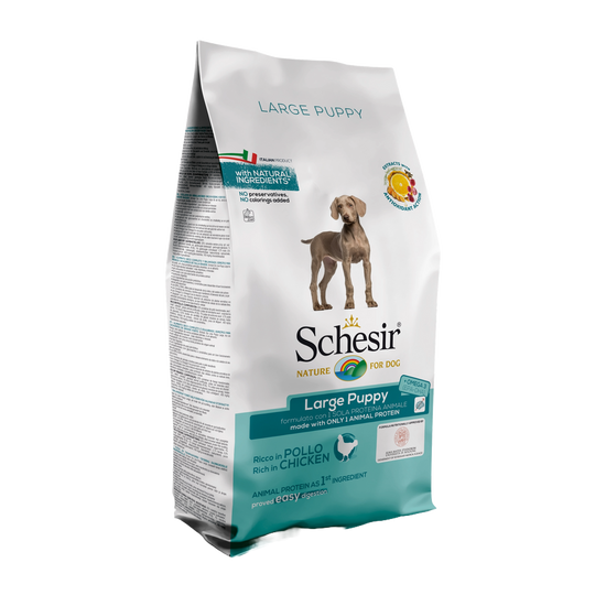 Croquettes chiot Schesir Large Puppy poulet, 12 kg