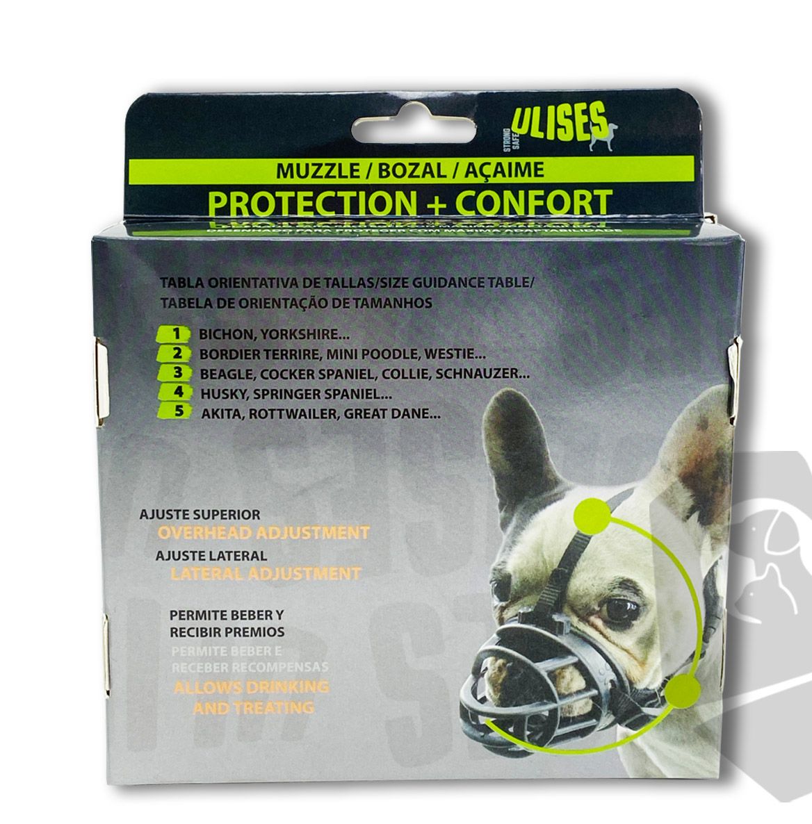 Muselière chien élastique en silicone