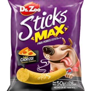 Bâtonnets Doctor Zoo goût chorizo pour chien