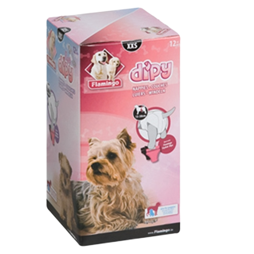 Couche pour chienne Dipy, taille 1 (XXS)
