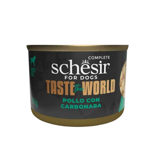 Pâtée chien Schesir poulet avec carbonara, 150 g