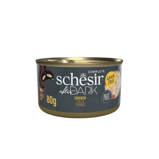 Pâtée chat Schesir After Dark pâté poulet, 80 g