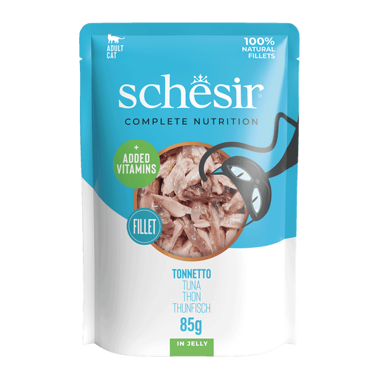 Pâtée chat Schesir thon, sachet 85 g