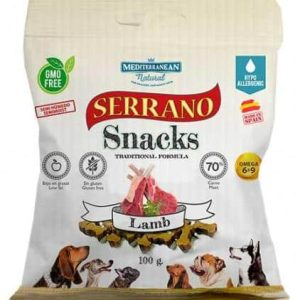 Friandises Serrano Snacks goût agneau, 100 g