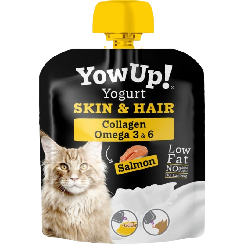 Yaourt YowUp peau et pelage pour chat, 85 g