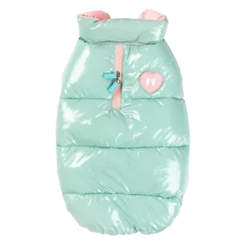 Doudoune pour chien FuzzYard Amor menthe